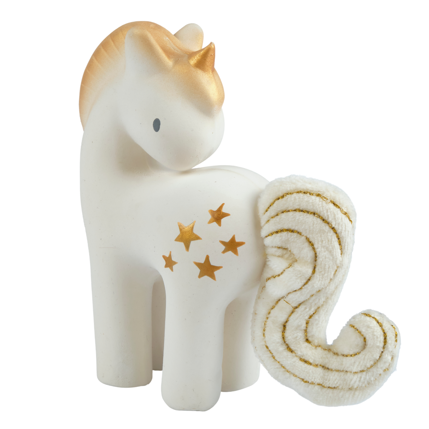 Shining Stars Unicorn Nat. Rubber Rattle with Crinkle Wings