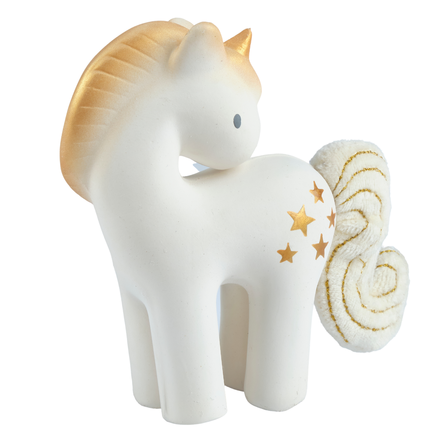 Shining Stars Unicorn Nat. Rubber Rattle with Crinkle Wings