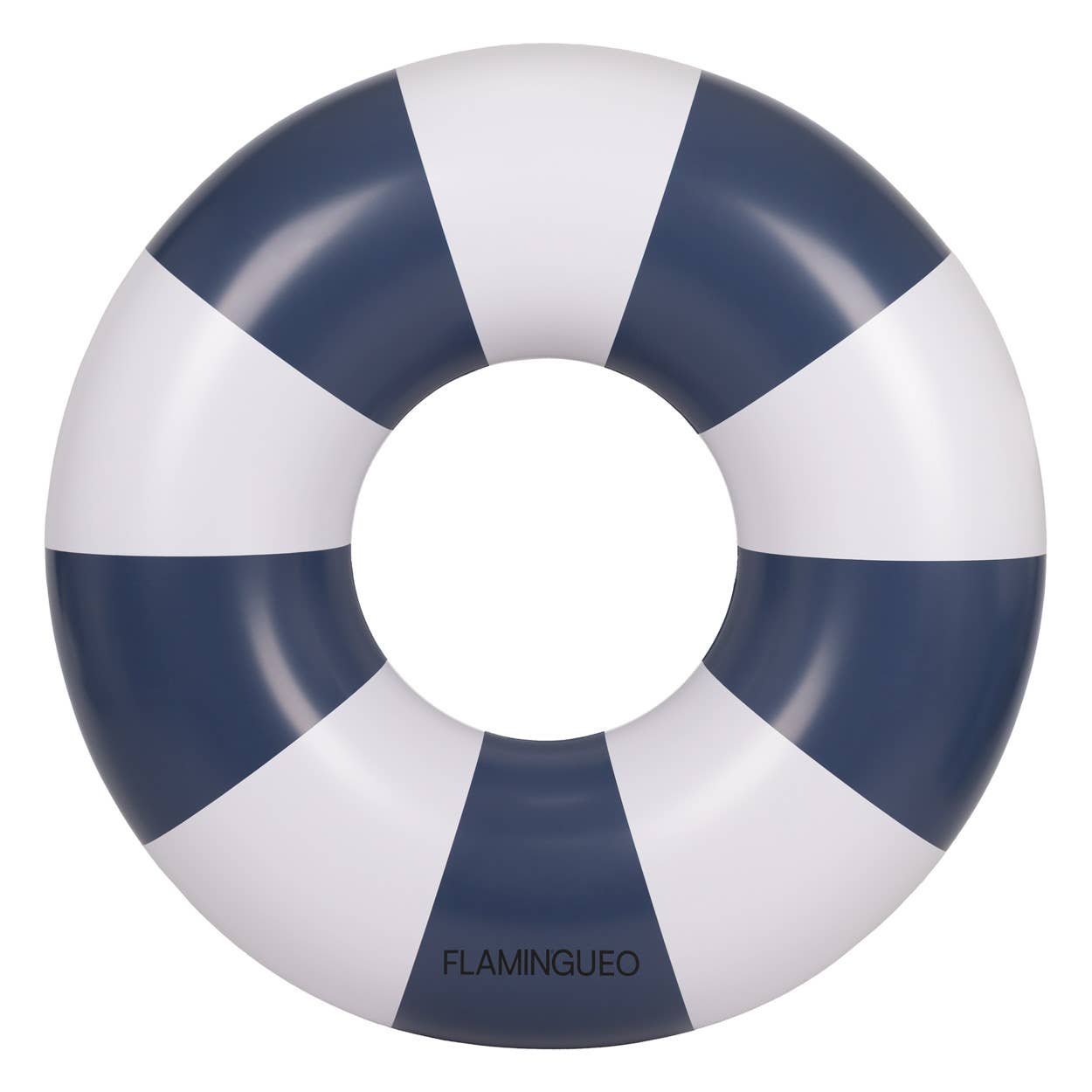 Blue striped donut float