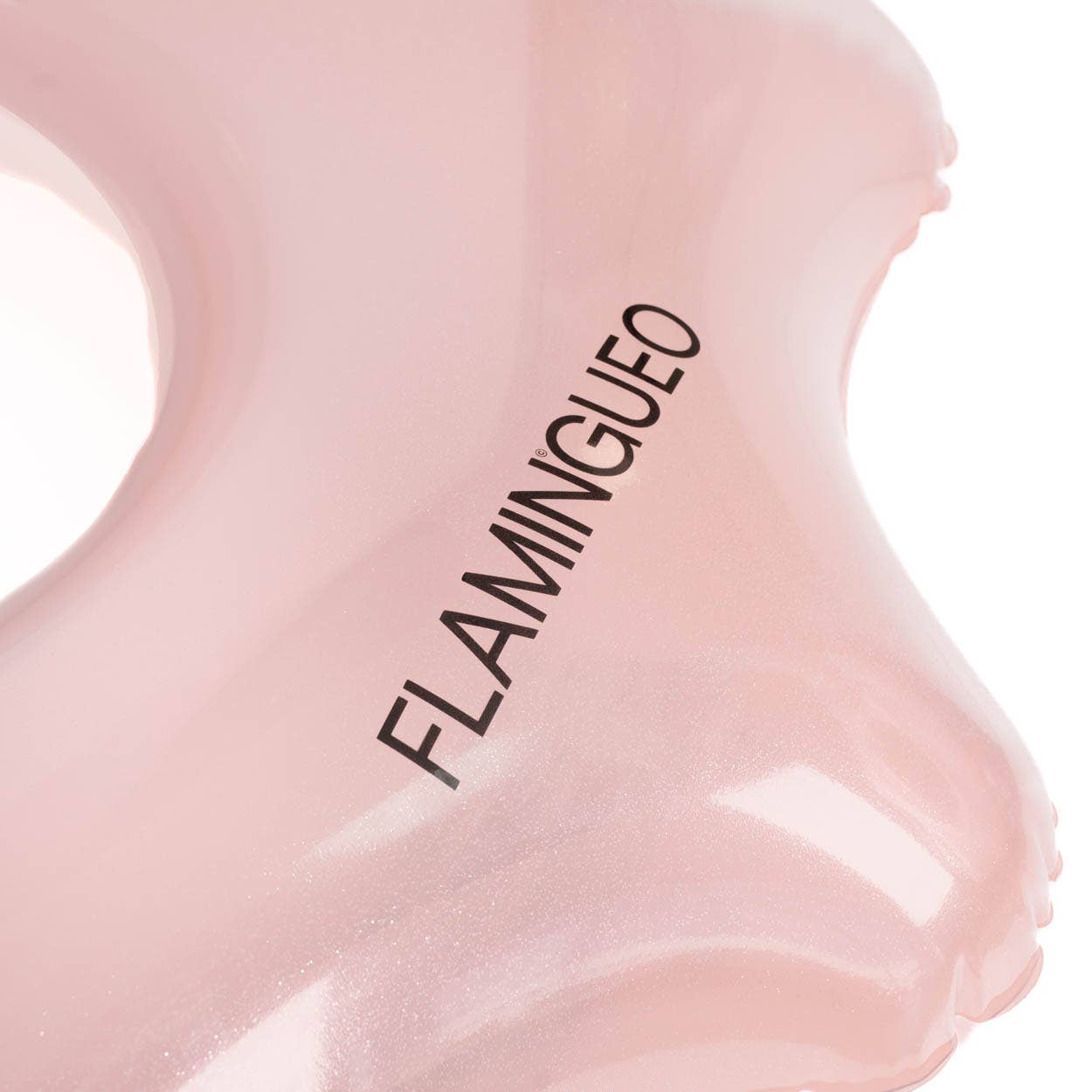 Pink scalloped donut float