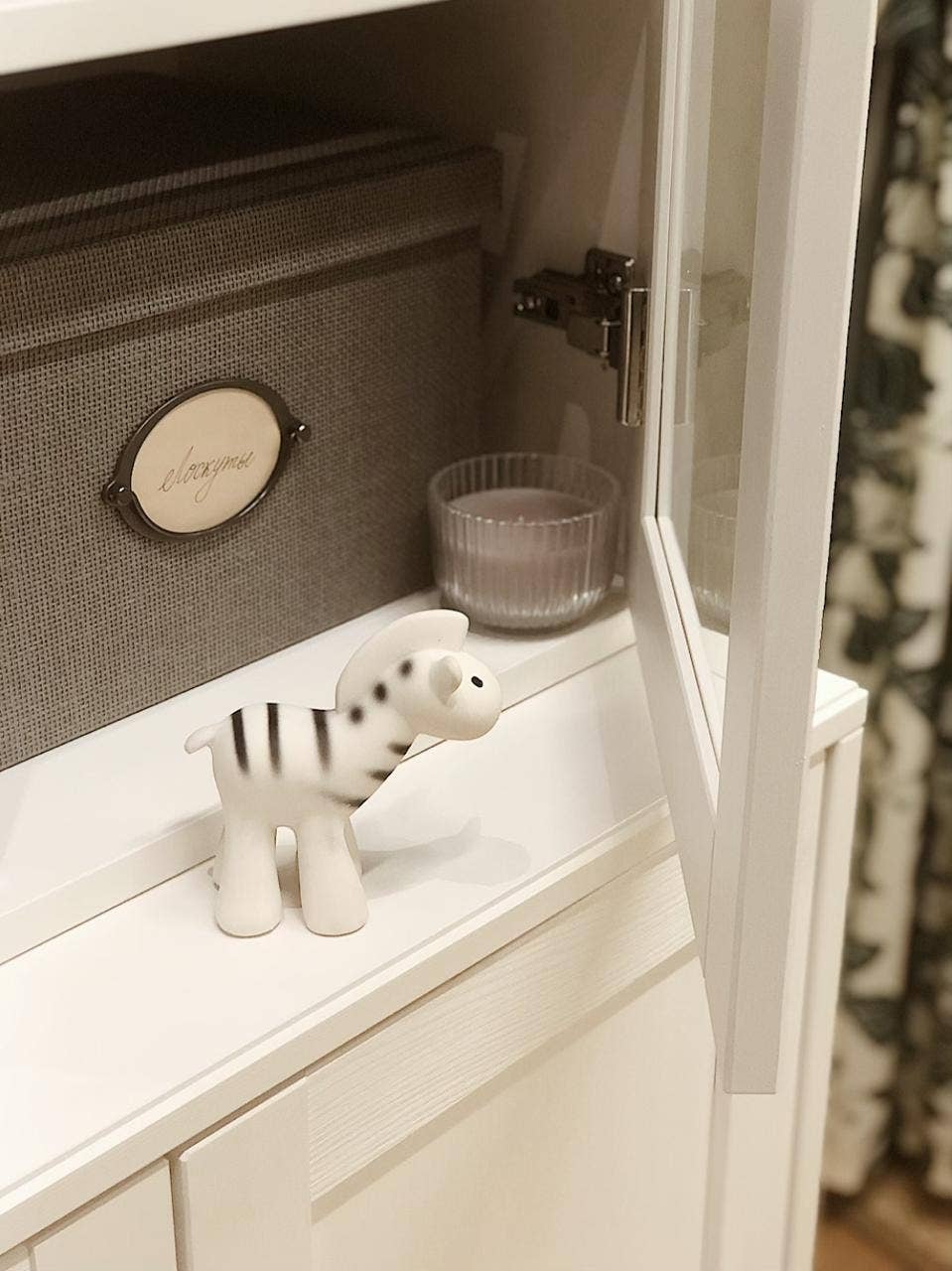 Zebra Natural Organic Rubber Teether, Rattle & Bath Toy