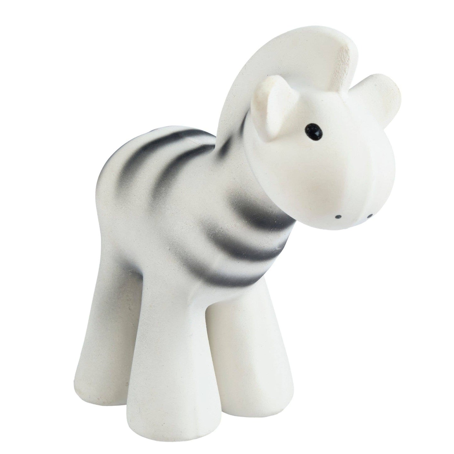 Zebra Natural Organic Rubber Teether, Rattle & Bath Toy