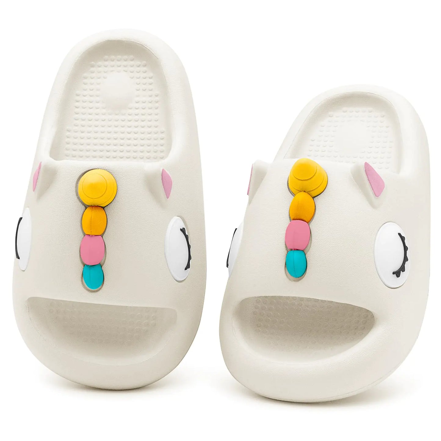 Boys Girls Cloud Unicorn Slide Sandals Non-slip Comfy Cushioned Thick Sole Shower Pool Slippers Summer Beach Water Shoes Indoor & Outdoor