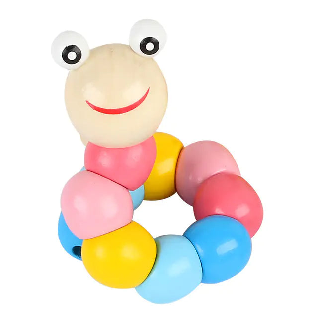 Wooden Twisting Caterpillar Educational Toy