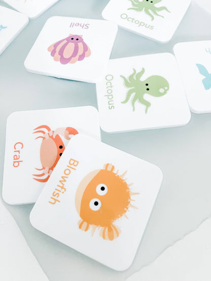 foam sea creature cards, Bath, Pool, Beach Waterproof Play Cards
