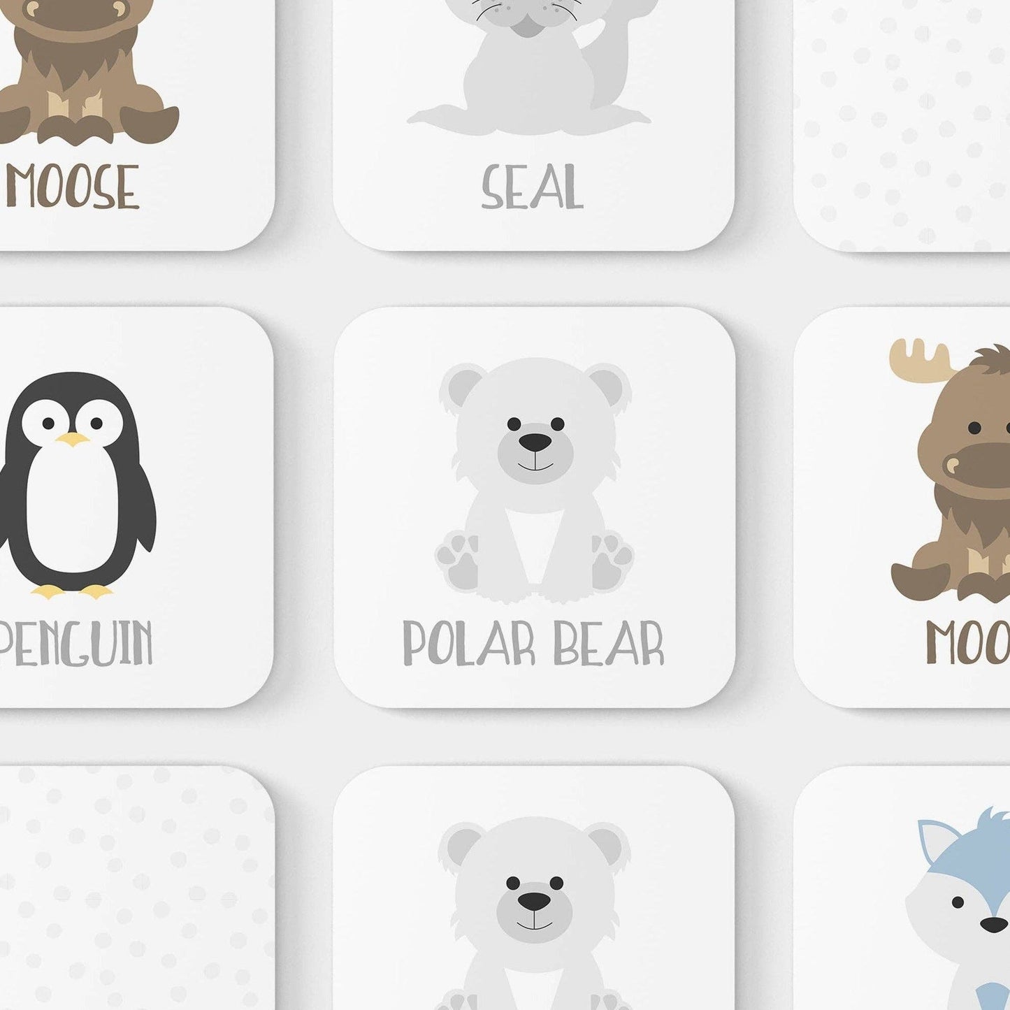 Arctic Animal Memory Game
