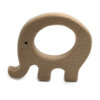 Cartoon Animal Teething Toys - Beech Wood Design