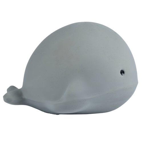 Whale Natural Organic Rubber Teether, Rattle & Bath Toy