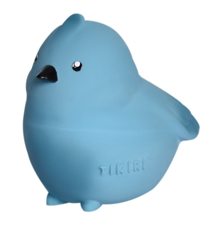Bird Natural Rubber Teether, Rattle & Bath Toy