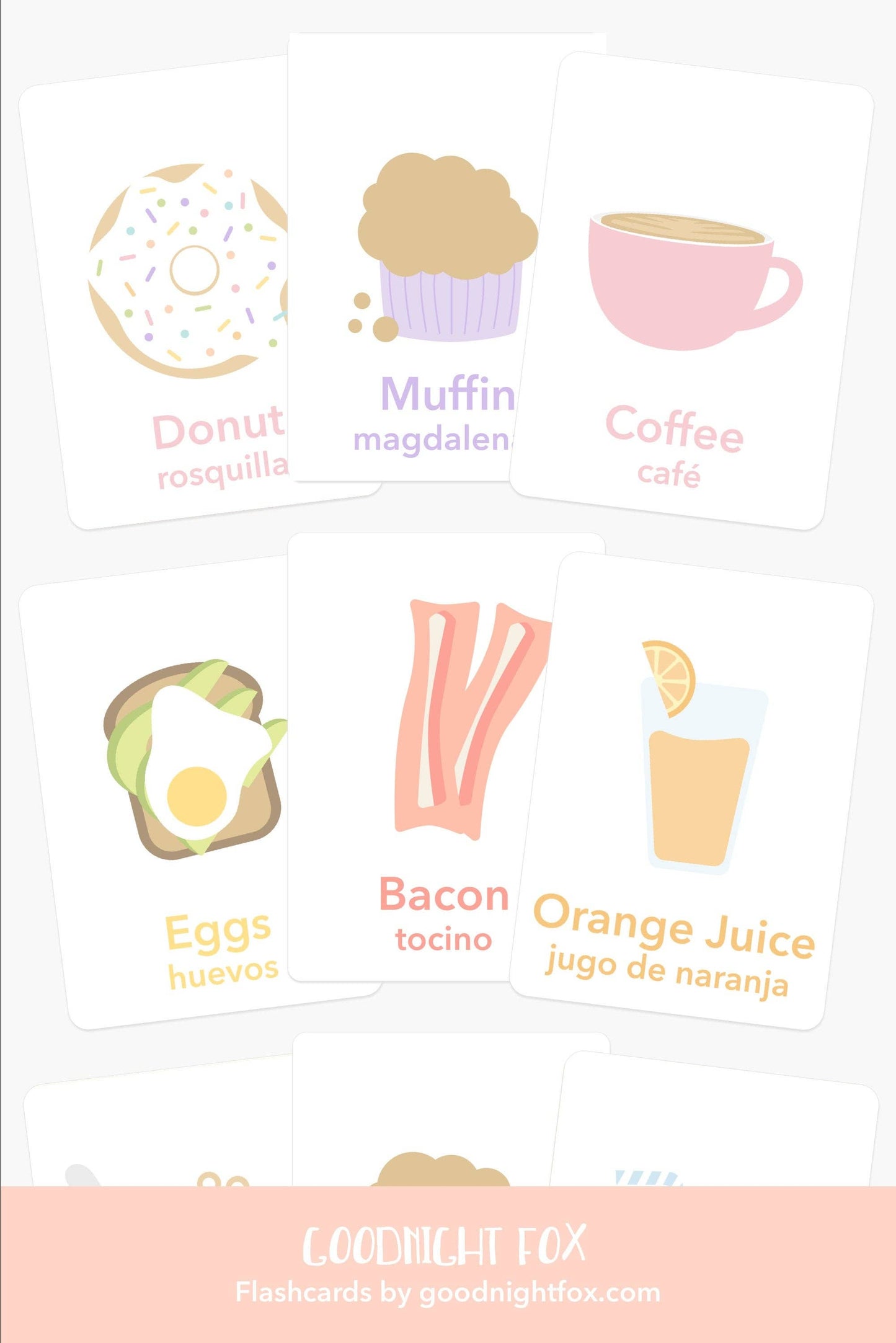 Breakfast Flashcards education & learning