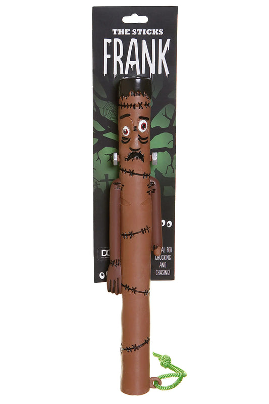 fun dog toy DOOG - The Halloween Sticks Frank Fetch Toys Safer Than Real Sticks Splinter Free Glow-in-The-Dark Eyes Floats Easy to Clean