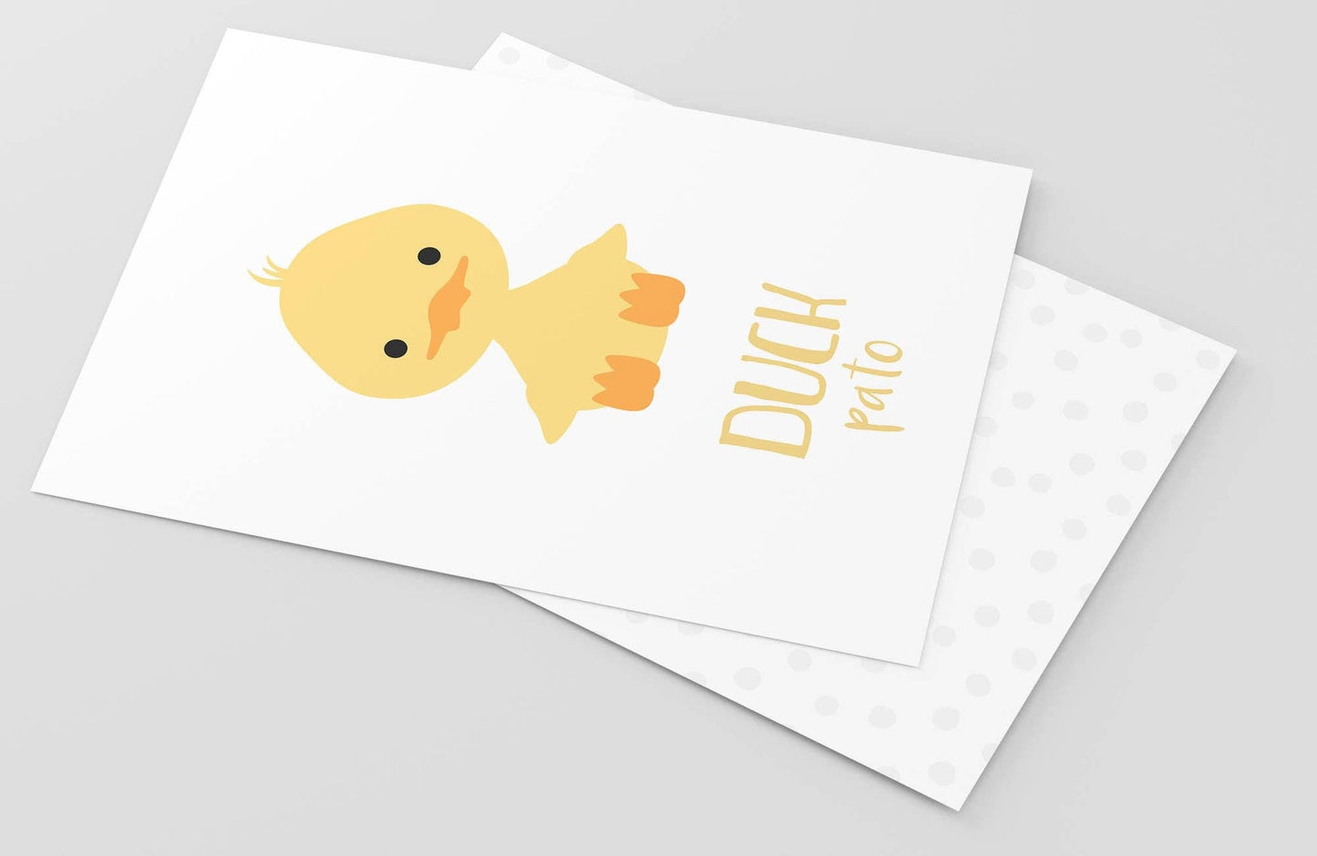 Farm Animal Flashcards, English, Spanish, cute animals, educational, learning