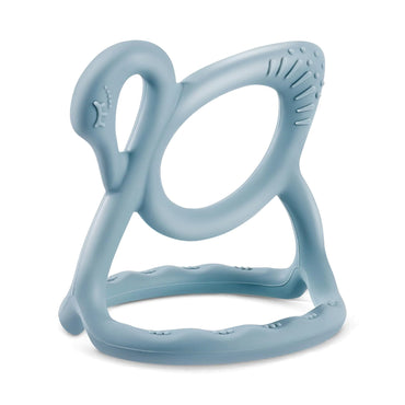 Baby Teething Toys Swan Teething Toys Silicone Baby Teether Hand Teethers for Babies Baby Chew Toys Teething Relief Easy to Hold Never Drop