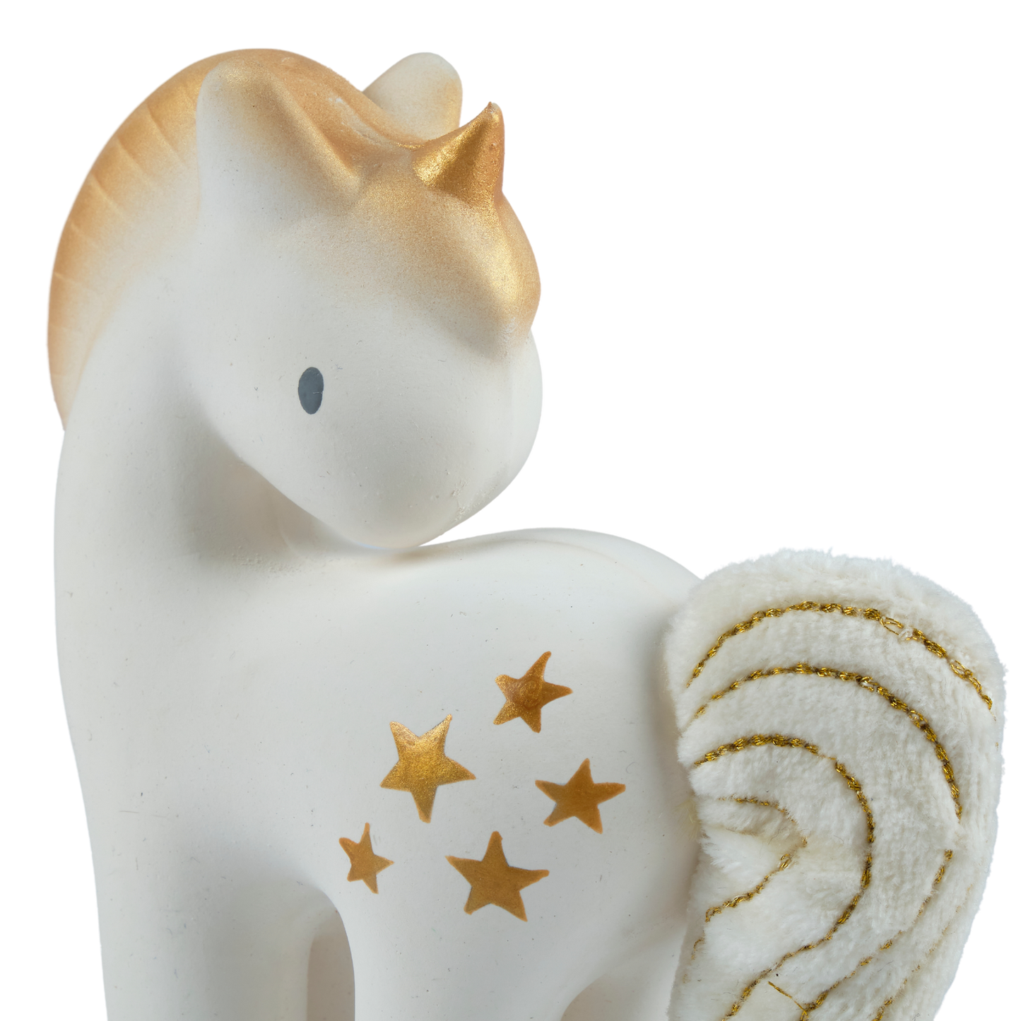 Shining Stars Unicorn Nat. Rubber Rattle with Crinkle Wings