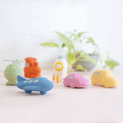 Plane, Rattle & Bath Toy natural rubber