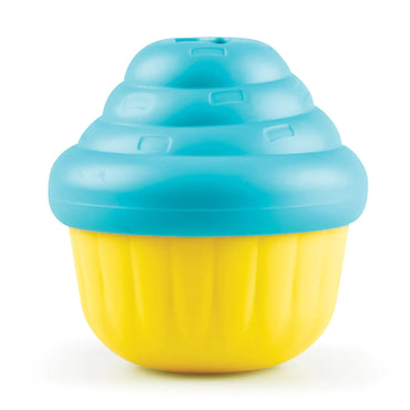 Cupcake dog toy, blue Brightkins Small Cupcake Treat Dispenser for Dogs - Interactive Dog Toys Dog Birthday Toy for All Breeds