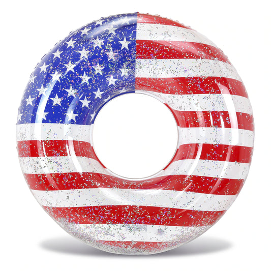 inflatable flag pool toy float 48" Poza