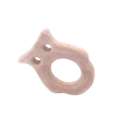 Cartoon Animal Teething Toys - Beech Wood Design