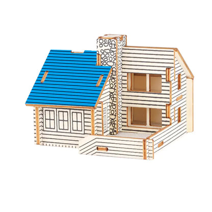 3D Puzzle House Model for Kids' Educational Play