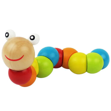 Wooden Twisting Caterpillar Educational Toy