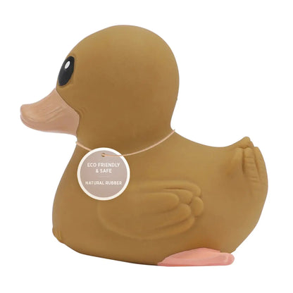 Golden Ochre Natural Rubber Duck - Eco-Safe Teething & Bath Toy