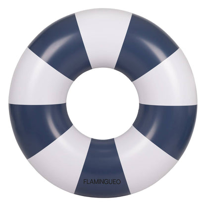 Blue striped donut float