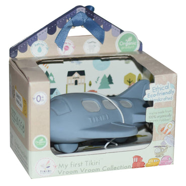 Plane, Rattle & Bath Toy natural rubber