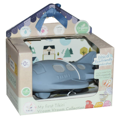 Plane, Rattle & Bath Toy natural rubber