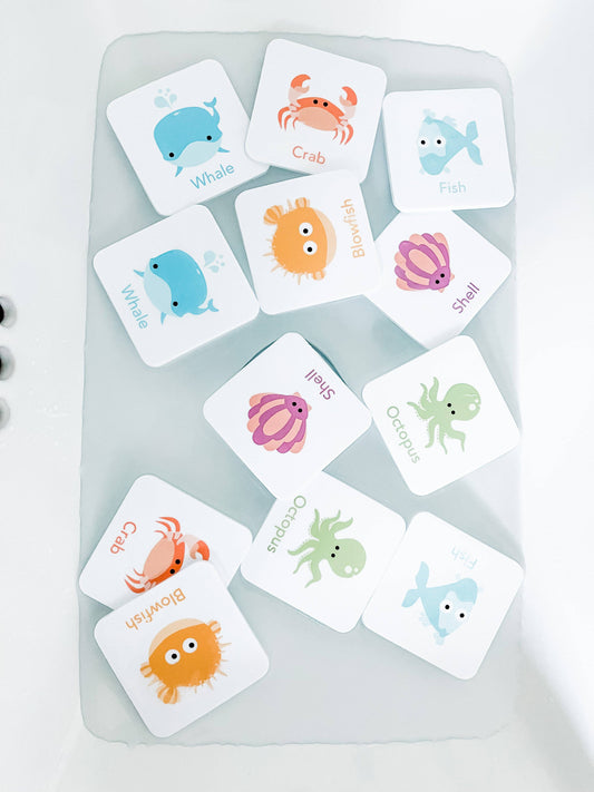 foam sea creature cards, Bath, Pool, Beach Waterproof Play Cards