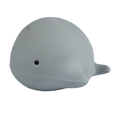 Whale Natural Organic Rubber Teether, Rattle & Bath Toy
