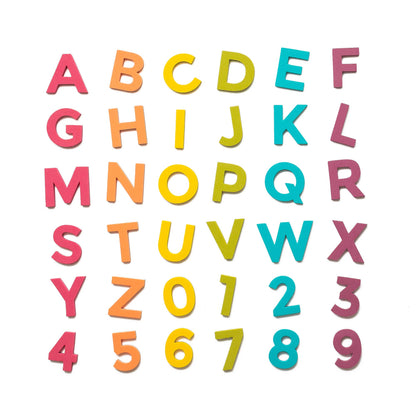 2" 36pc Rainbow Pop Magnetic Letters