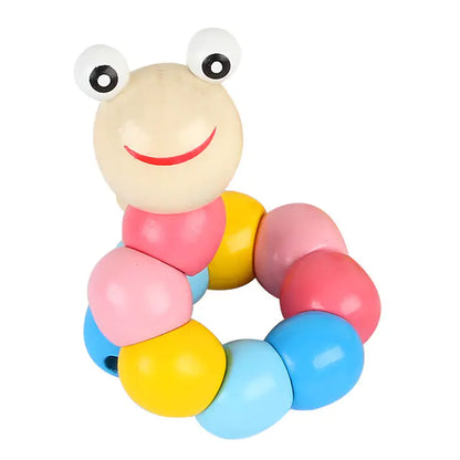 Wooden Twisting Caterpillar Educational Toy
