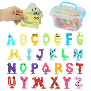 ABC Animal Suction Learners: Silicone Educational Toys for Toddlers